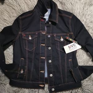 Jean jacket - love brand by Ellen .brand new XS